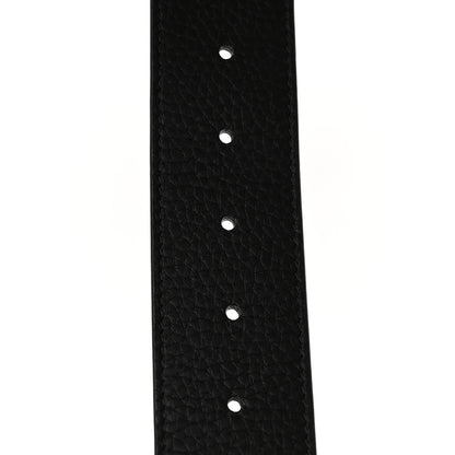 Louis Vuitton Calfskin 40mm Damier LV Initiales Reversible Belt 85 34 Gray Black 7 of 8
