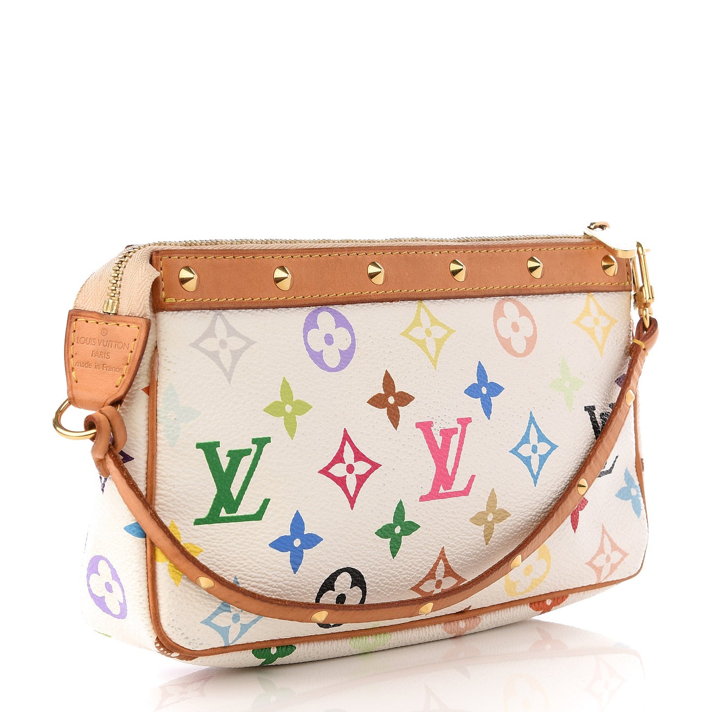 Monogram Multicolor Pochette Accessories White