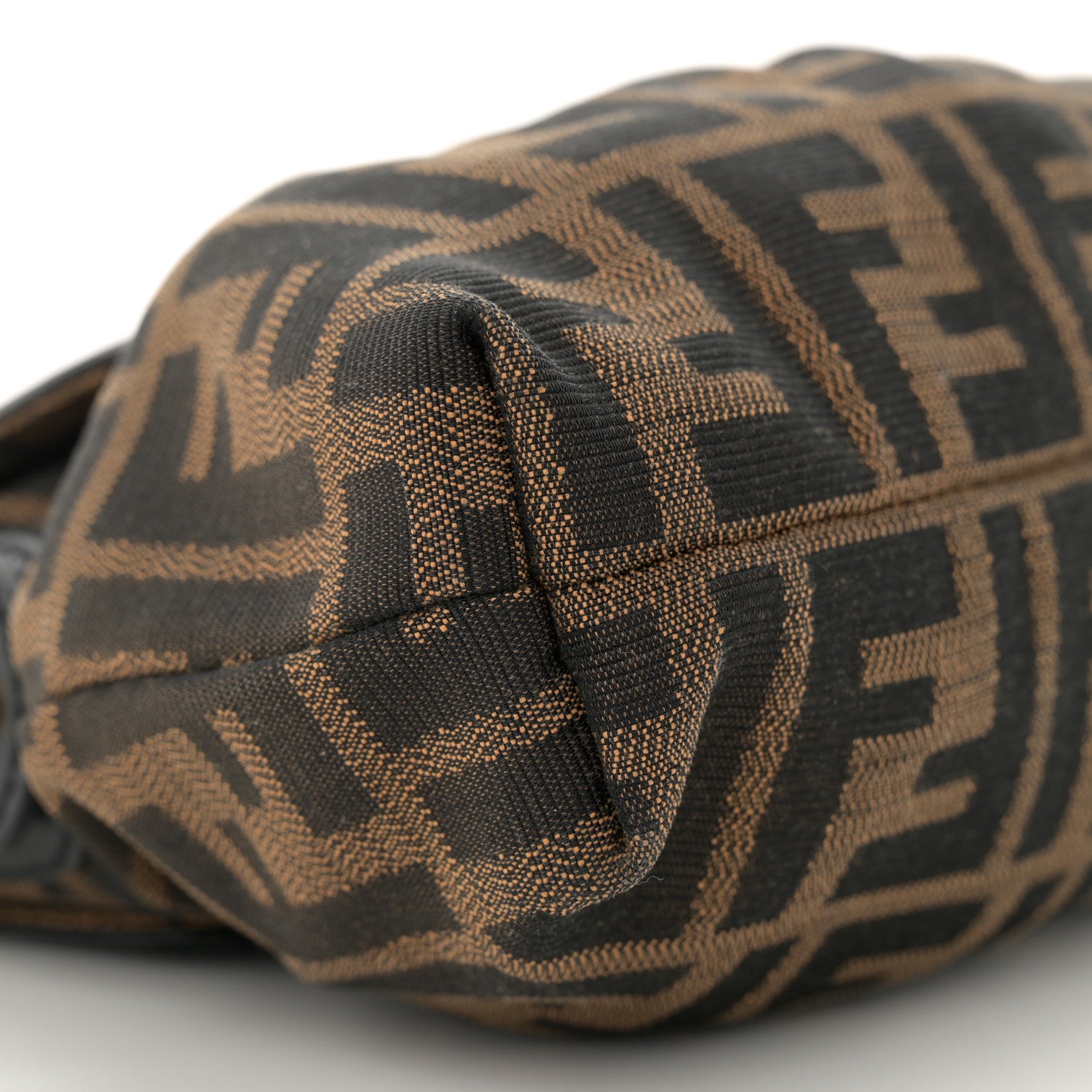 Fendi Zucca Sequin Chef Shoulder Bag Tobacco 10 of 16