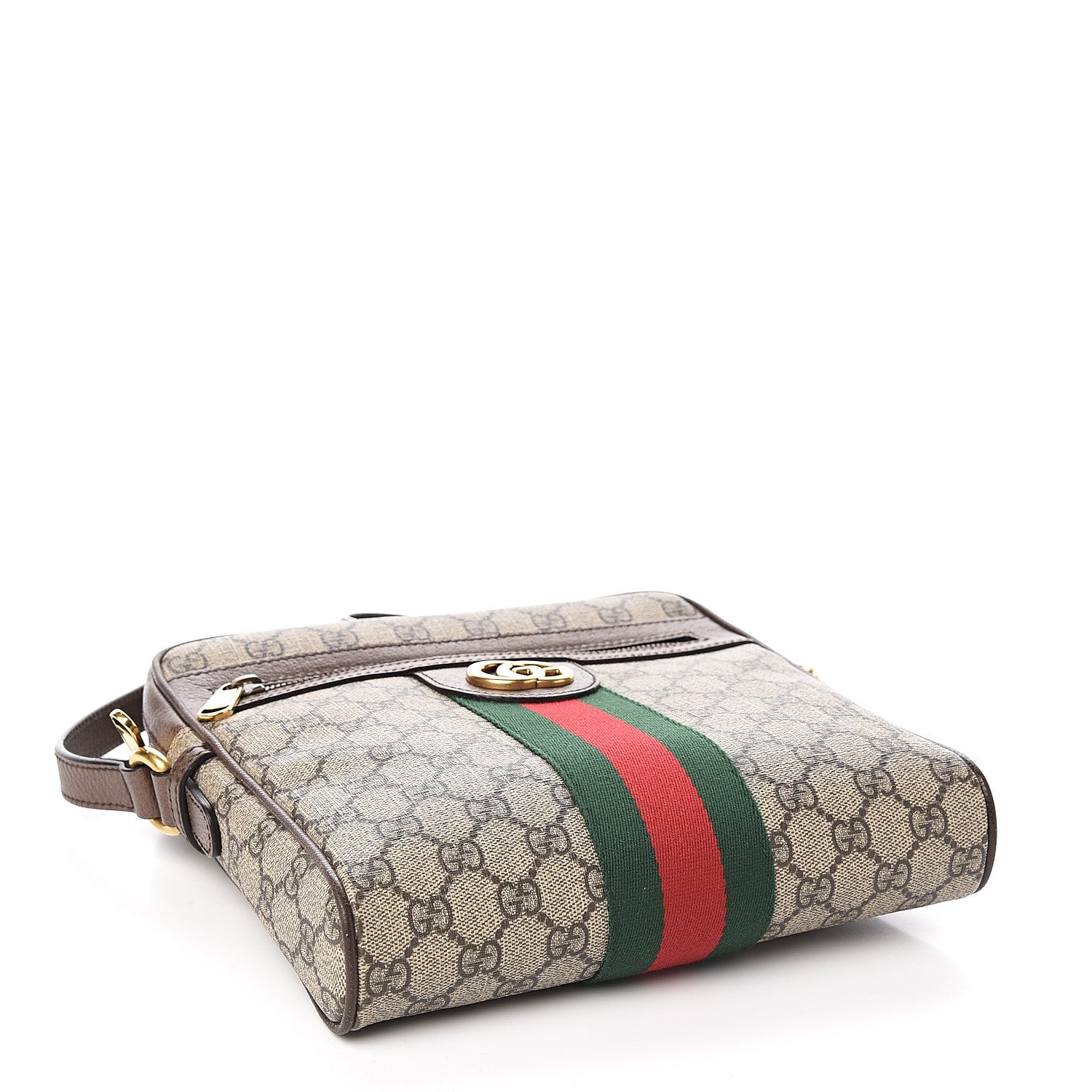 Gucci GG Supreme Monogram Web Small Ophidia Messenger Bag Brown 3 of 9
