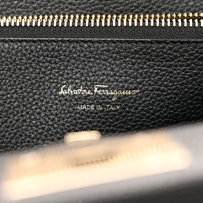 Salvatore Ferragamo Calfskin The Studio Bag Black 6 of 11