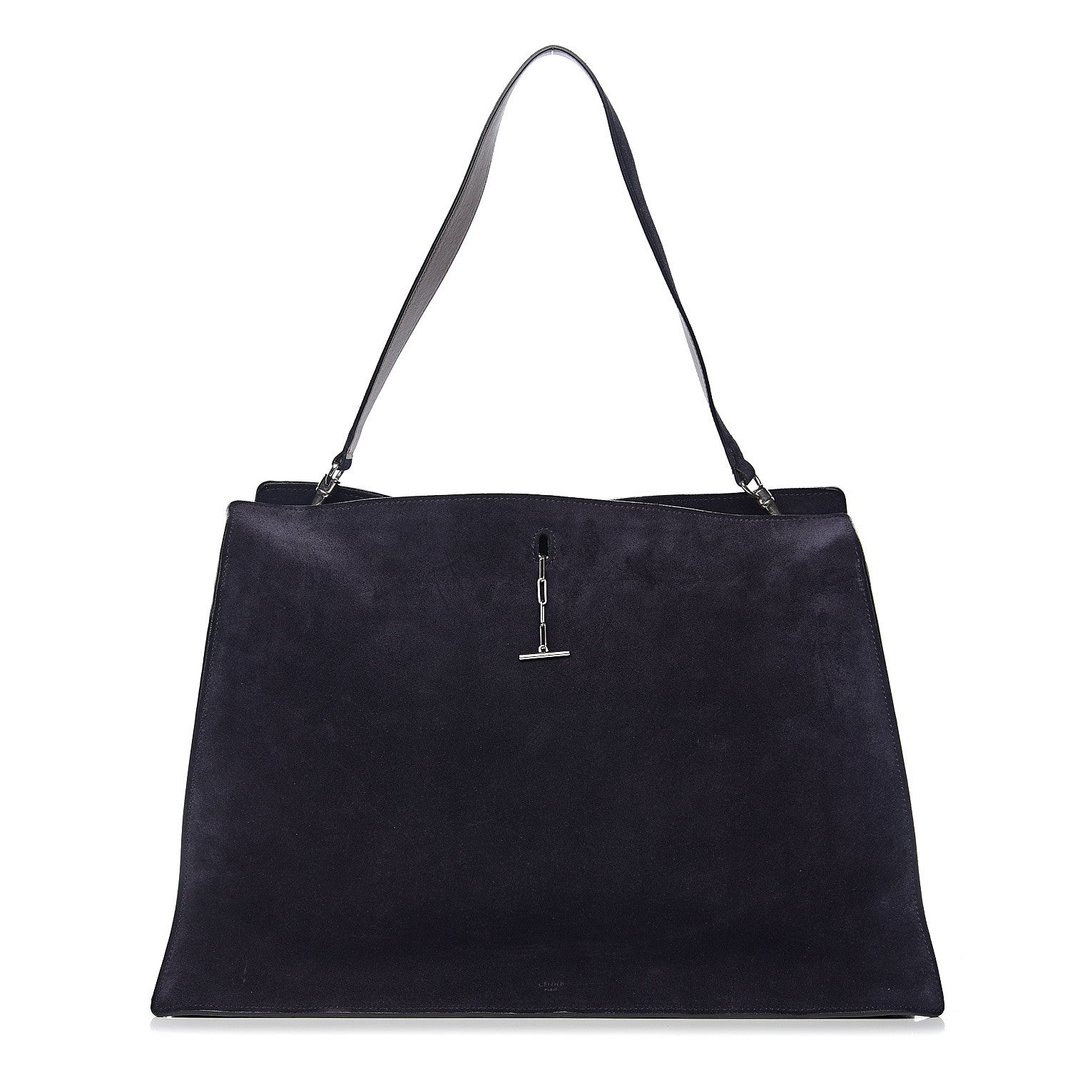 Celine Suede New Shoulder Bag Navy 1 of 8