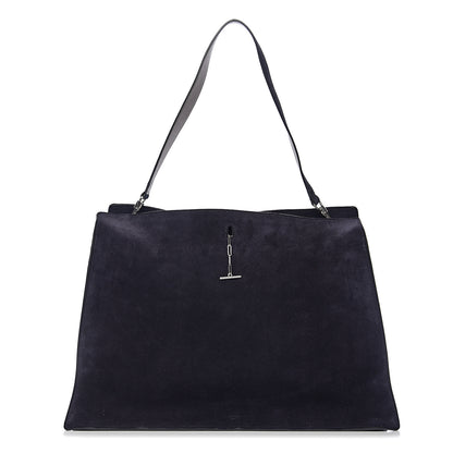 Celine Suede New Shoulder Bag Navy 1 of 8