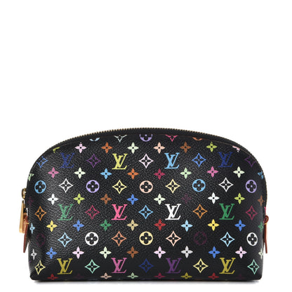 Louis Vuitton Monogram Multicolor Cosmetic Pouch Black Grenade 1 of 8