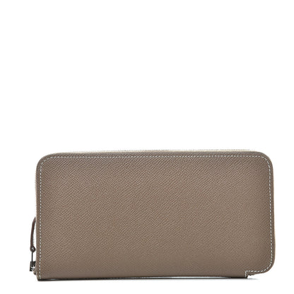 Hermes Epsom Silk'in Wallet Etoupe 1 of 10