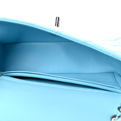 Chanel Lambskin Quilted Mini Rectangular Flap Neon Blue 5 of 10