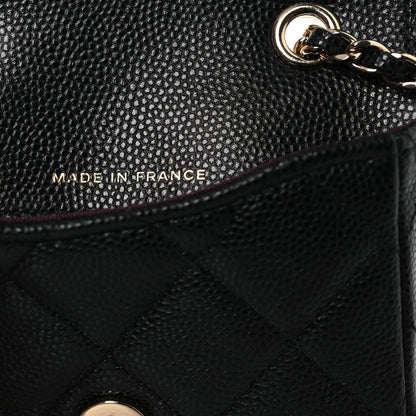 Chanel Caviar Quilted Mini Chain Belt Bag Black 7 of 14