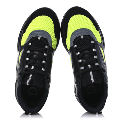 Christian Dior Technical Mesh Calfskin Mens B22 Sneakers 41 Black 2 of 11