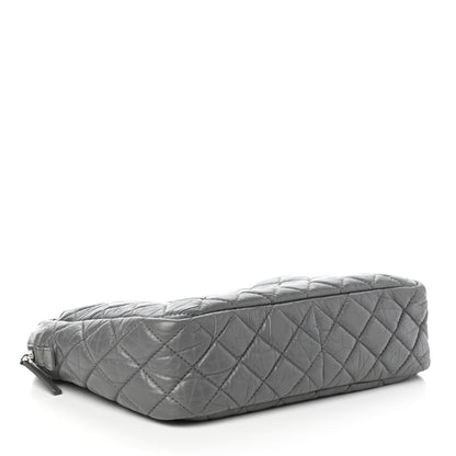 Chanel Aged Calfskin Quilted Large Reissue Camera Case Grey 4 of 11