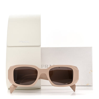 Prada Acetate Symbole Sunglasses SPR 17W Plum Beige 7 of 7
