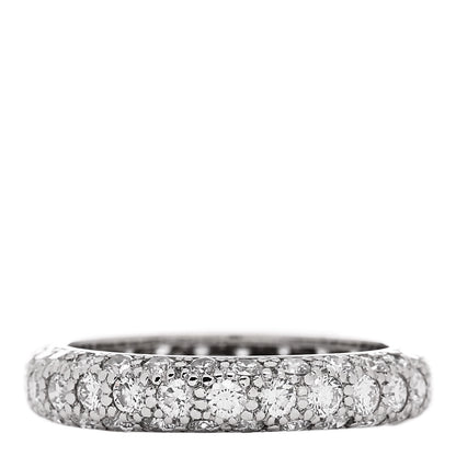 Tiffany Platinum Diamond Etoile Three-Row Band Ring 49 5 3 of 5