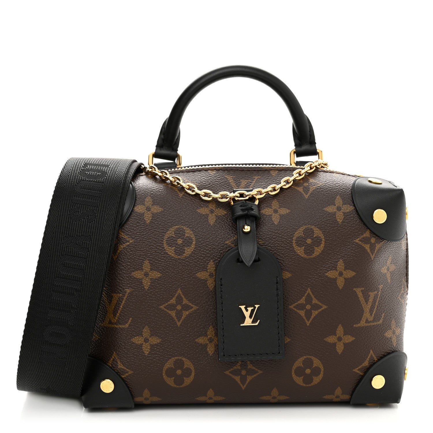 Louis Vuitton Monogram Petite Malle Souple Black 1 of 11