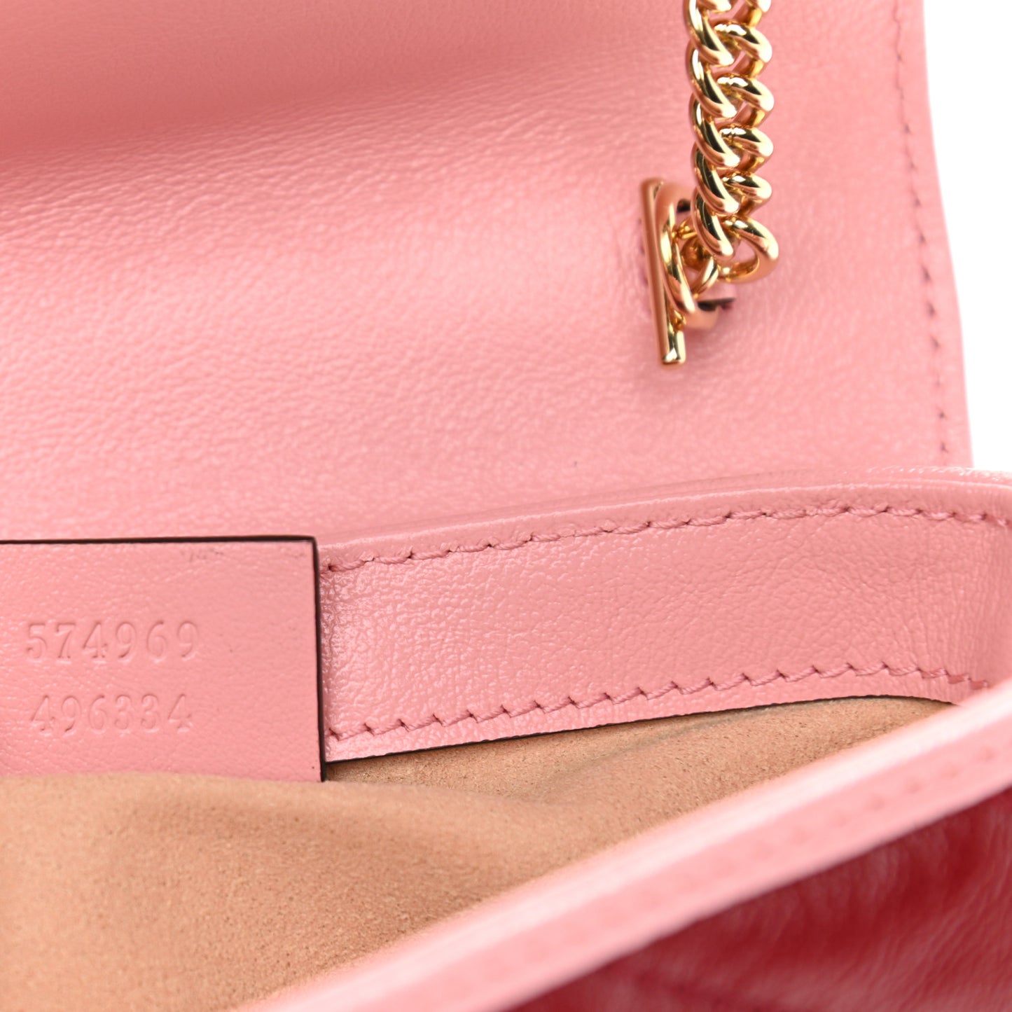 Azalea Calfskin Enamel Matelasse Diagonal Super Mini Torchon GG Marmont Shoulder Bag New Cherry Red Wild Rose