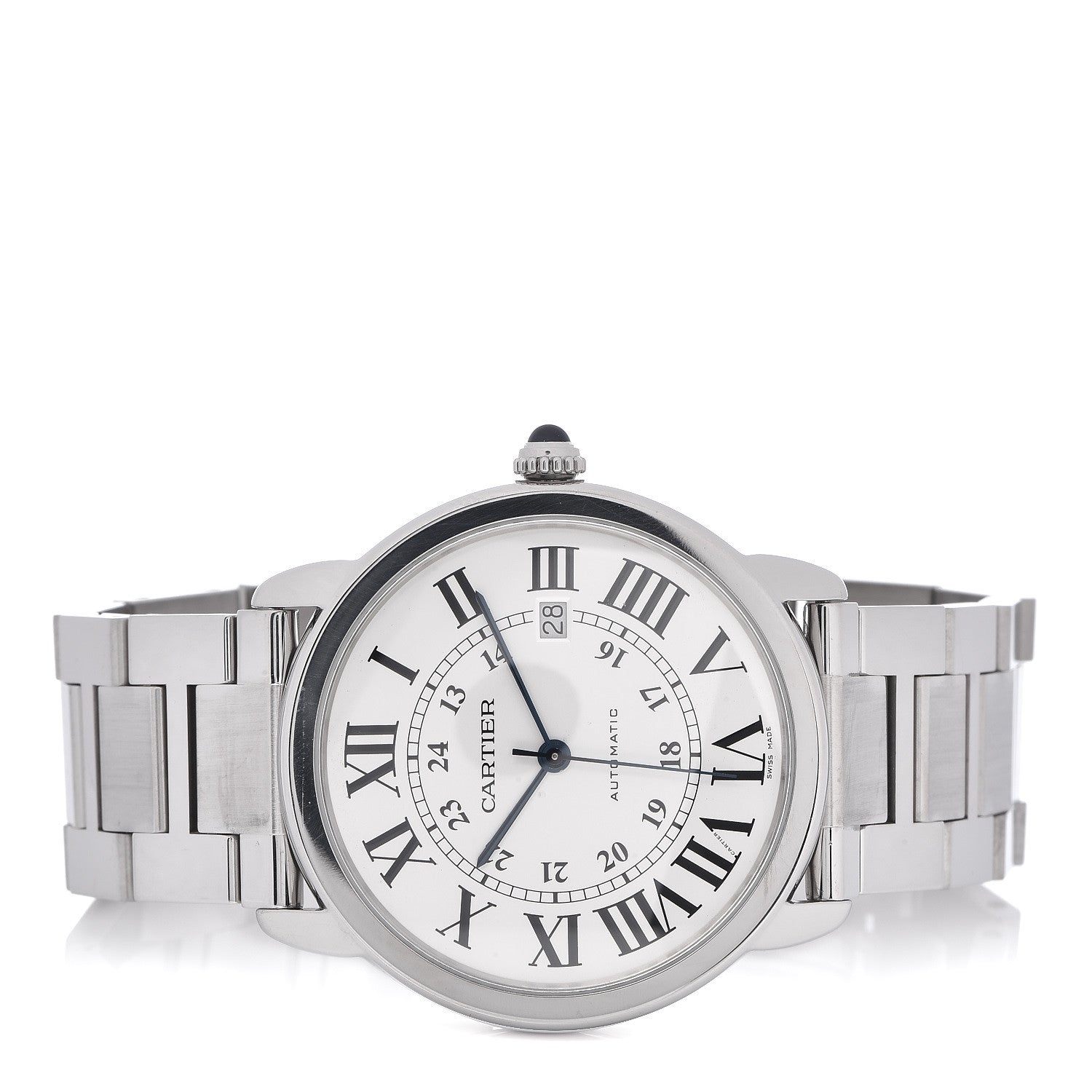 Cartier Stainless Steel 42mm Ronde Solo Automatic Watch 3 of 5
