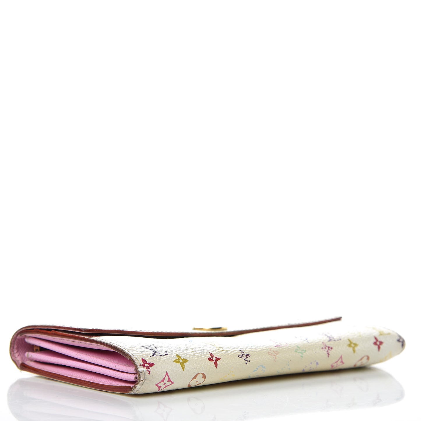 Monogram Multicolor Sarah Wallet White Litchi
