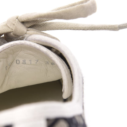 Christian Dior Canvas Oblique Walk'N'Dior Low Top Sneakers 38 Deep Blue 7 of 8