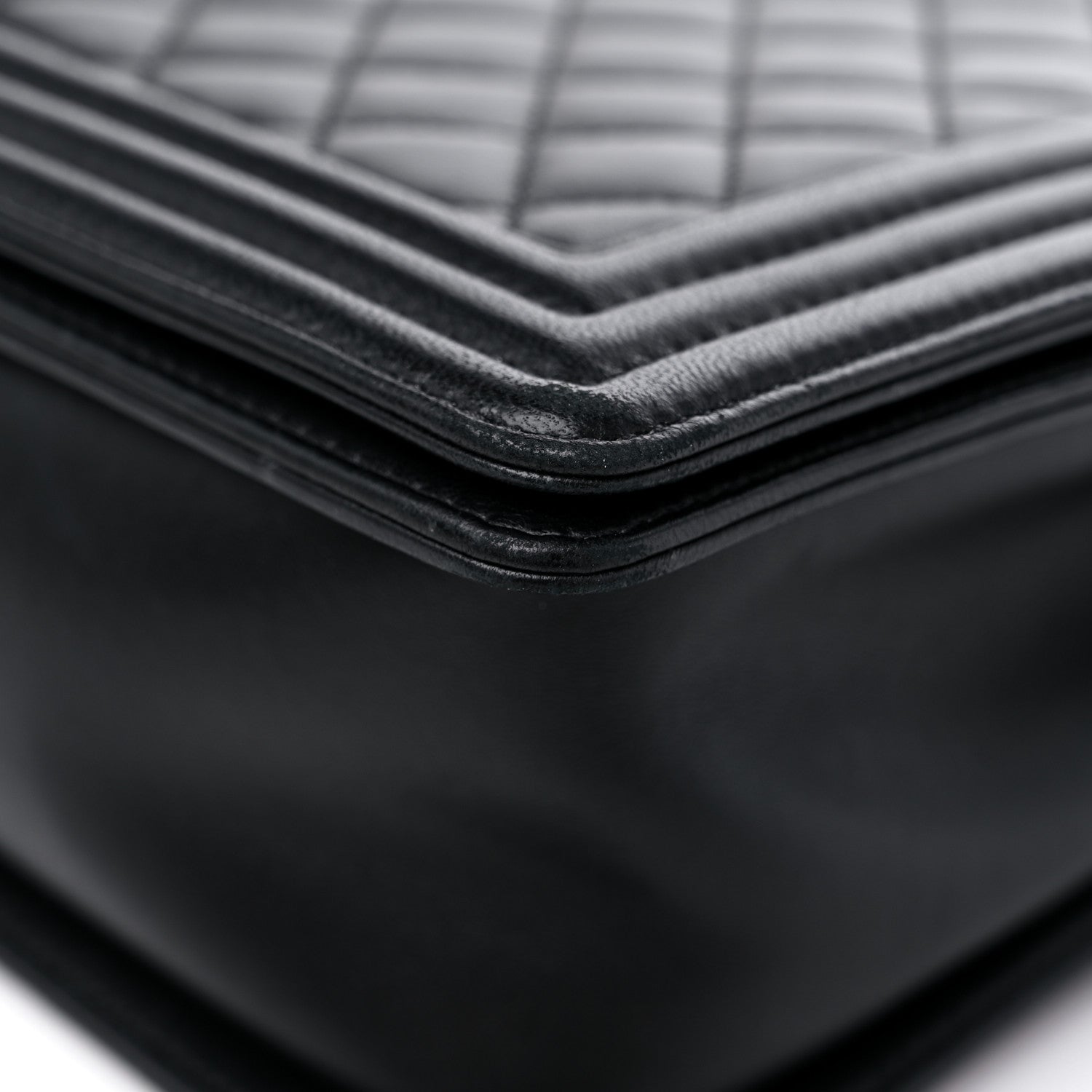 Chanel Lambskin Quilted Large Boy Flap Black 10 of 12