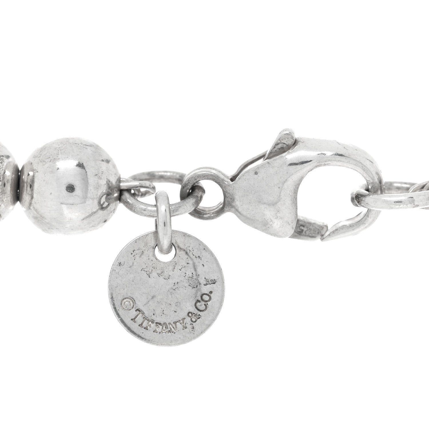 Tiffany Sterling Silver HardWear Graduated Ball Necklace 4 of 4