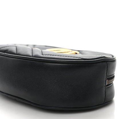 Gucci Calfskin Matelasse GG Marmont Belt Bag 95 38 Black 9 of 11