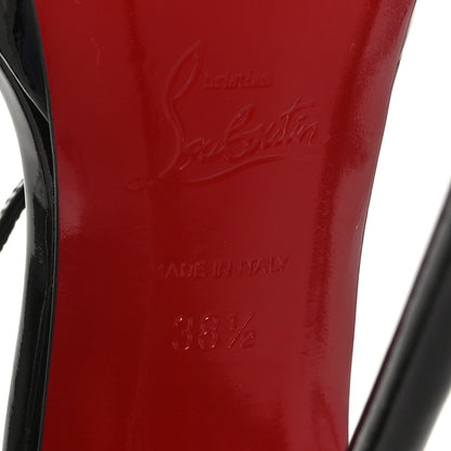 Christian Louboutin Patent Psychic Loubi Queen Alta 150 Platform Sandals 38.5 Black 7 of 7