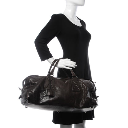 Bottega Veneta Lizard Weekender Ebano 2 of 13