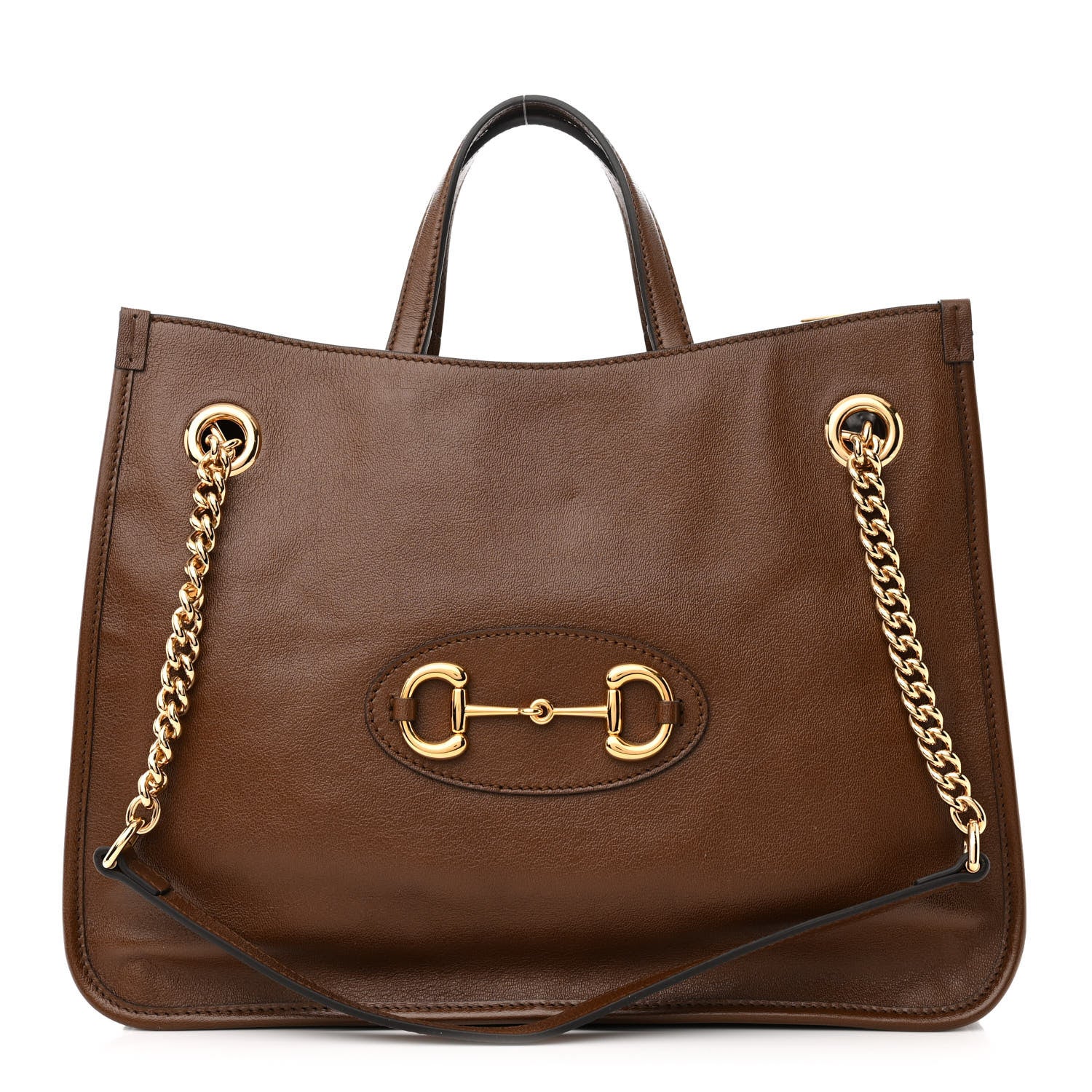 Gucci New Sakai Calfskin Lux Medium Horsebit 1955 Tote Bag Brown Sugar 1 of 13