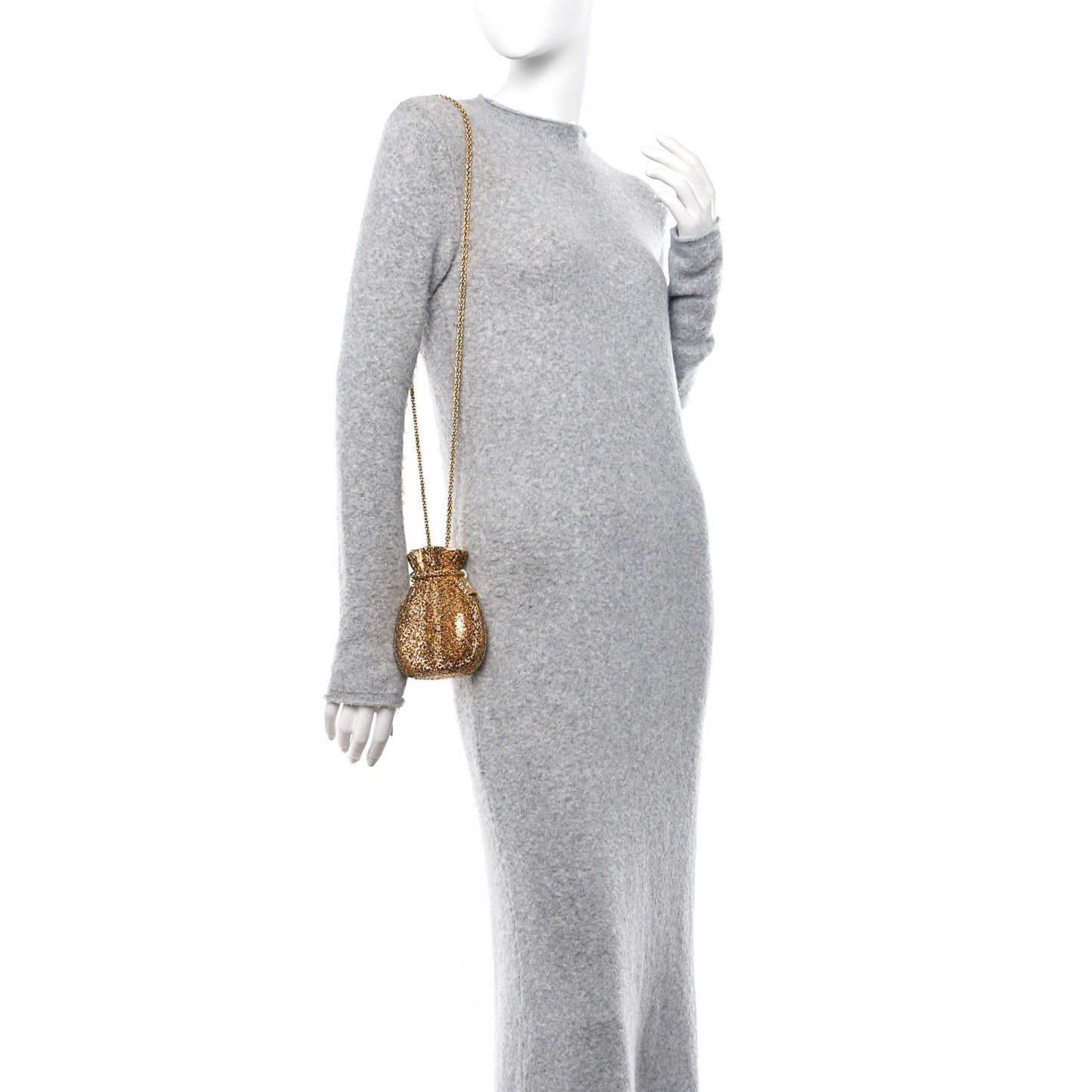 Crystal Money Bags Minaudiere Clutch Gold