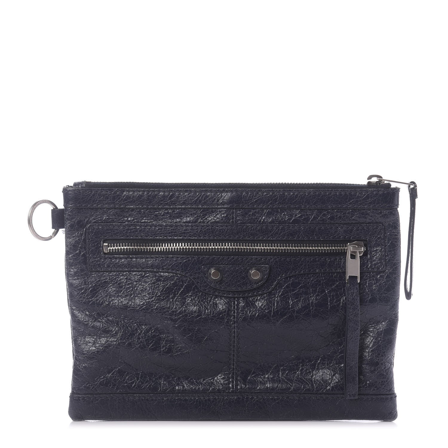 Balenciaga Agneau Arena Classic Hardware Small Clip Bleu Nuit 1 of 8