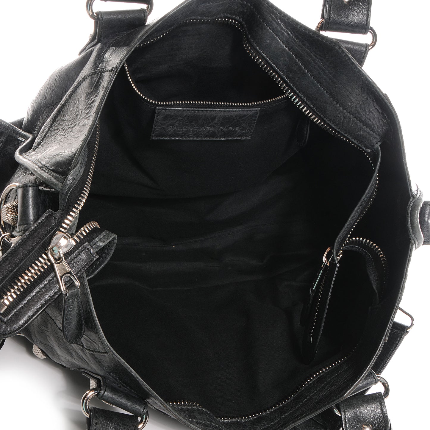 Agneau Giant 21 Silver Hardware Part Time Black
