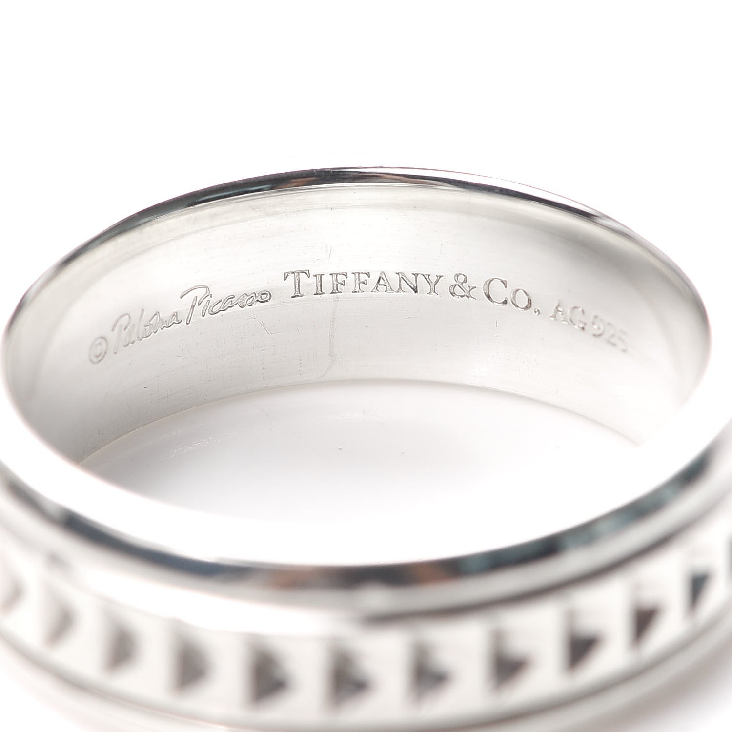 Tiffany Sterling Silver Paloma Picasso Caliper Band Ring 67 12 4 of 4
