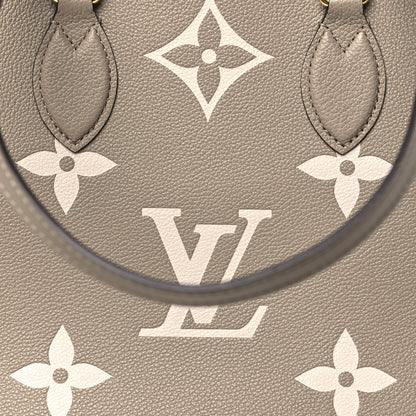 Louis Vuitton Empreinte Monogram Giant Onthego MM Tourterelle Creme 7 of 9