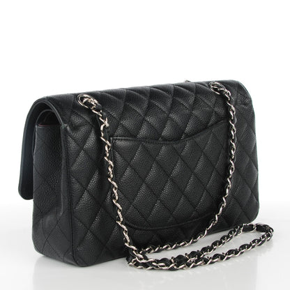 Chanel Caviar Quilted Medium Double Flap Black 3 of 9