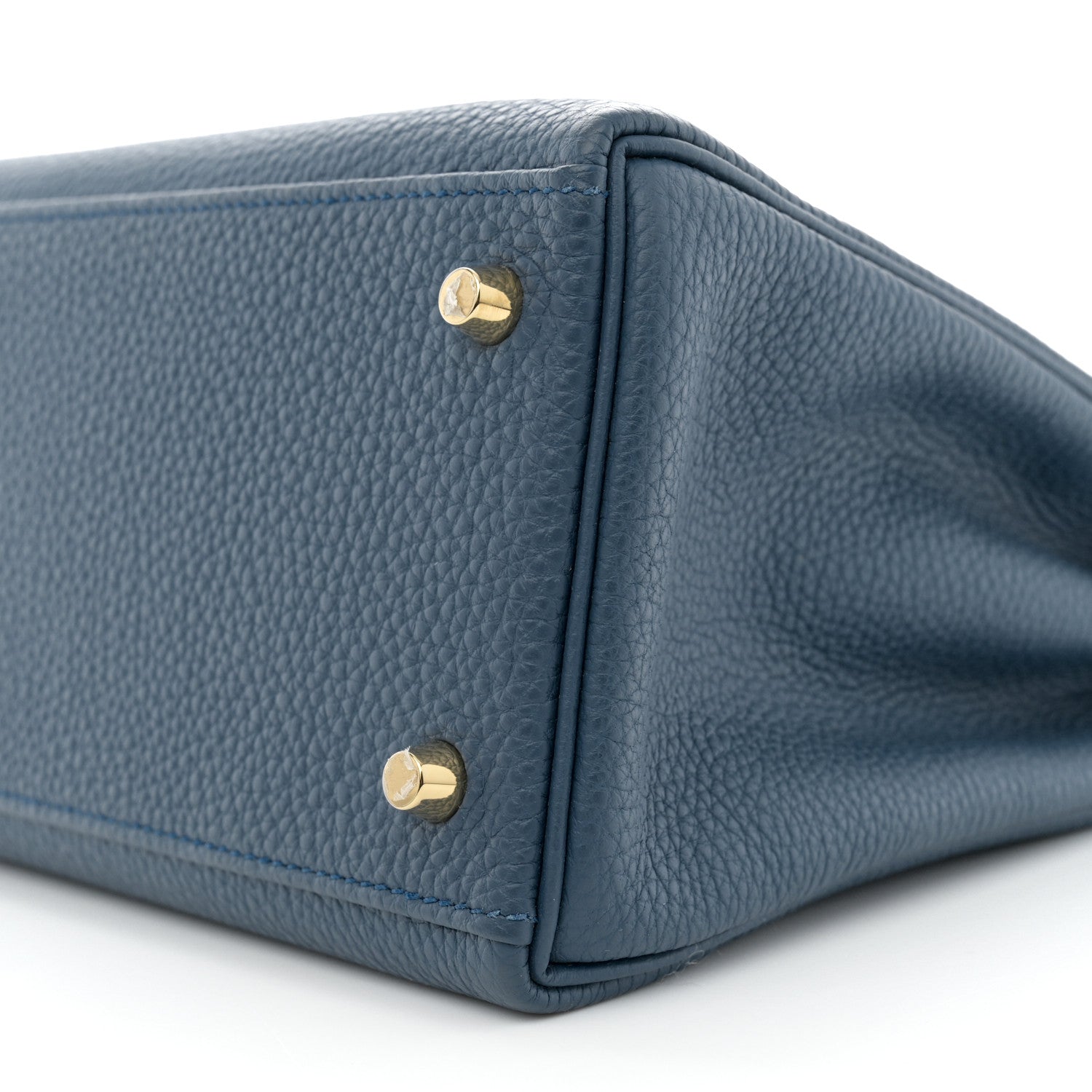 Hermes Togo Kelly Retourne 32 Bleu Agate 10 of 11