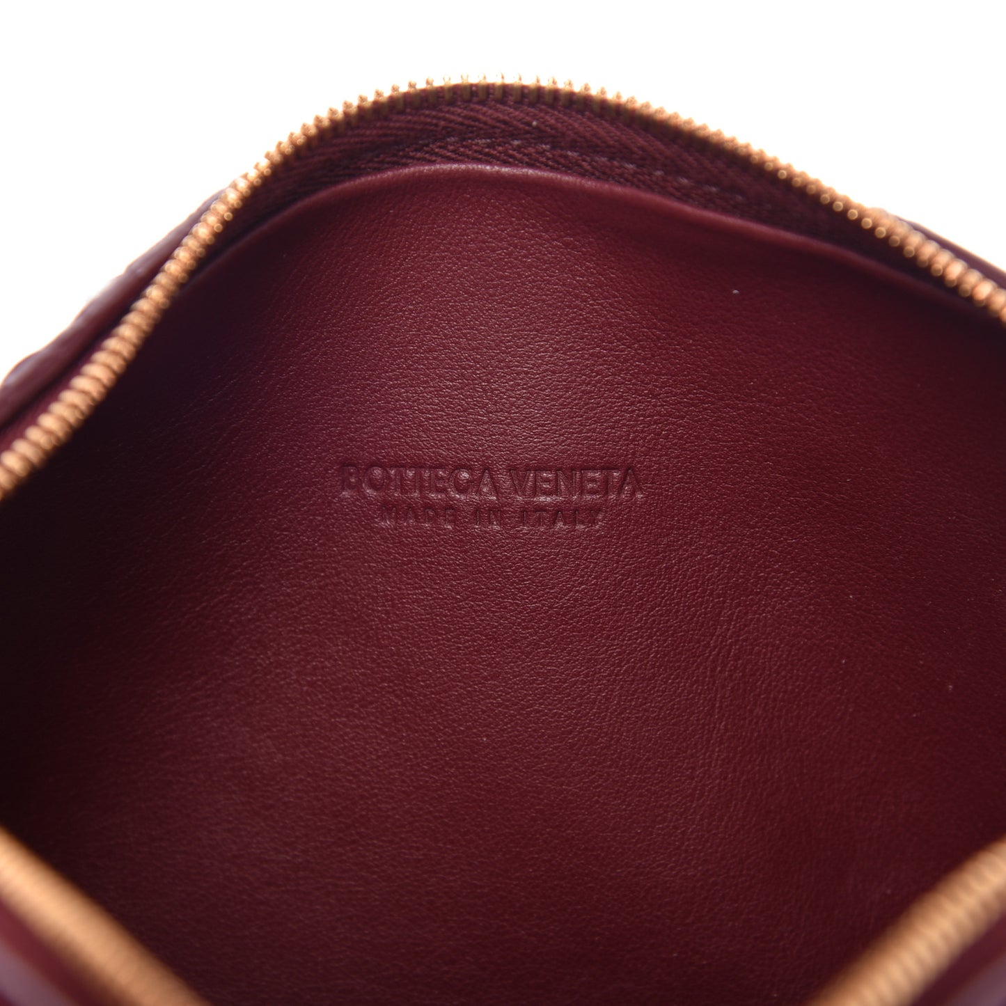 Nappa Intrecciato Mini Crossbody Bordeaux