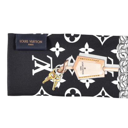 Louis Vuitton Silk Monogram Confidential Bandeau Black 3 of 3