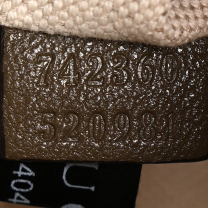 Gucci Sakai Be Green Calfskin Diagonal Stitched Small Blondie Shoulder Bag Craclet Brown 7 of 10