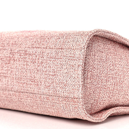 Chanel Lurex Boucle Small Deauville Tote Pink 10 of 11