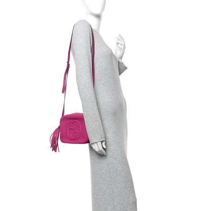 Gucci Cellarius Calfskin Small Soho Disco Bag Bright Bouganville 2 of 10