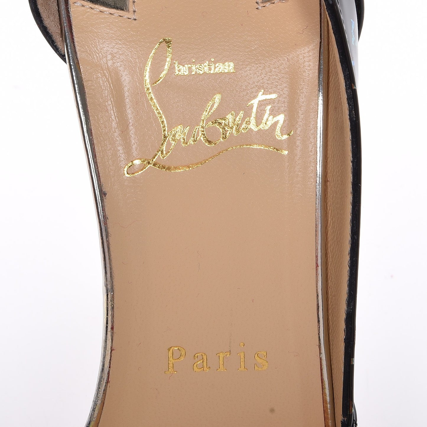PVC Disco Hologram Pumps 38.5 Black Transparent
