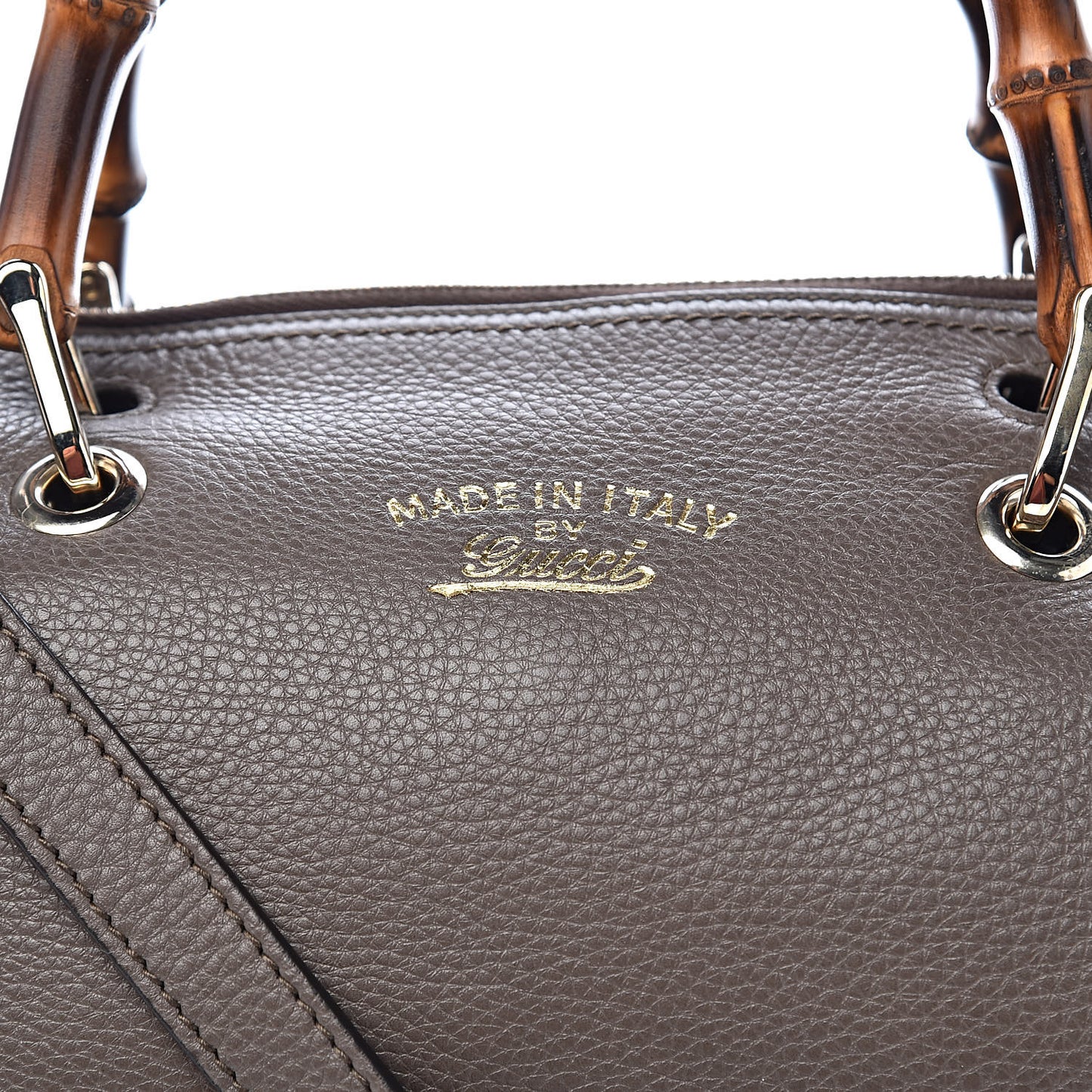Calfskin Medium Bamboo Shopper Boston Acero