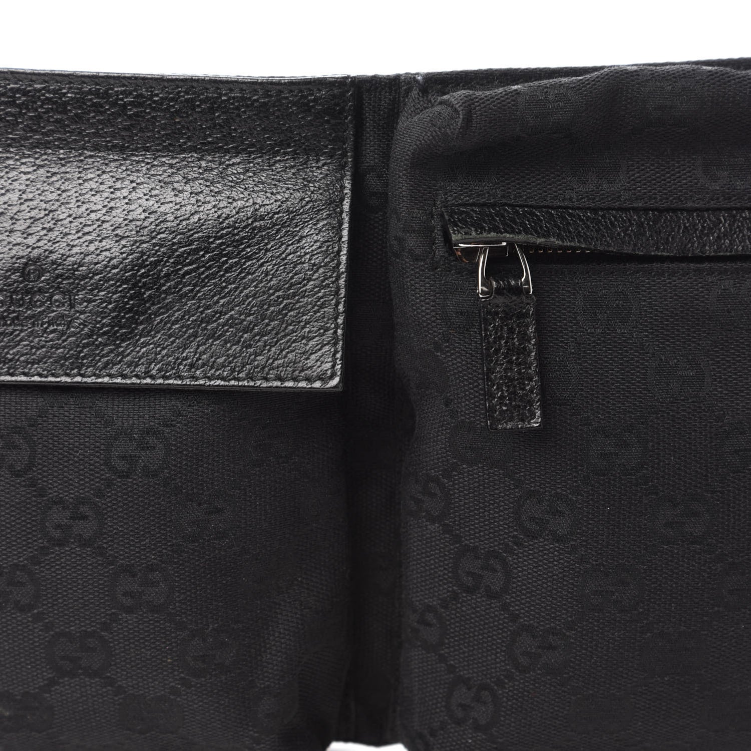 Gucci GG Monogram Double Pocket Belt Bag Black 10 of 10