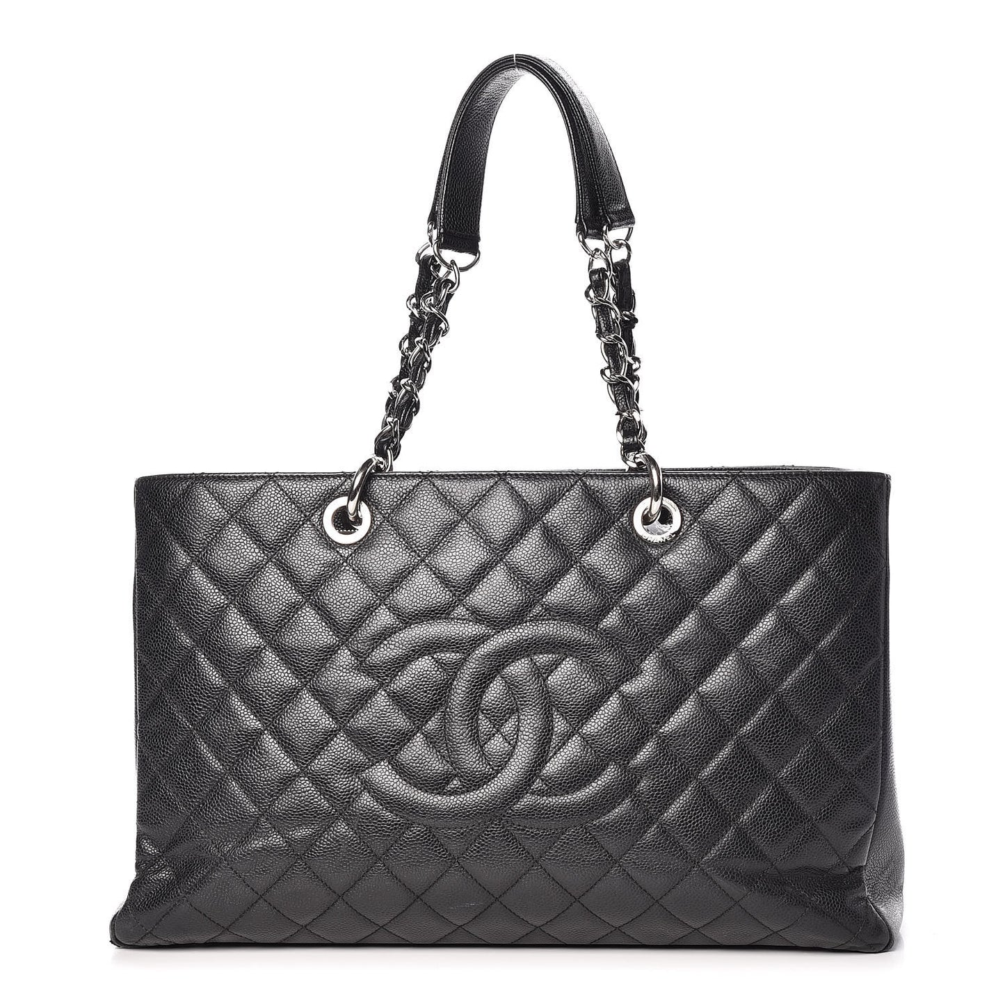 Caviar Quilted XL Grand Shopping Tote GST Black