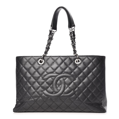 Chanel Caviar Quilted XL Grand Shopping Tote GST Black 1 of 14