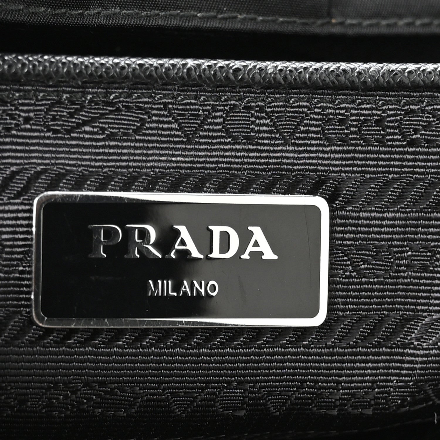 Prada Tessuto Nylon Saffiano Medium Backpack Black 5 of 11