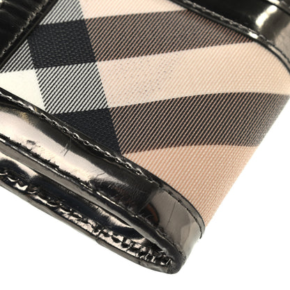 Burberry Patent Nova Check Wallet Metallic 7 of 13
