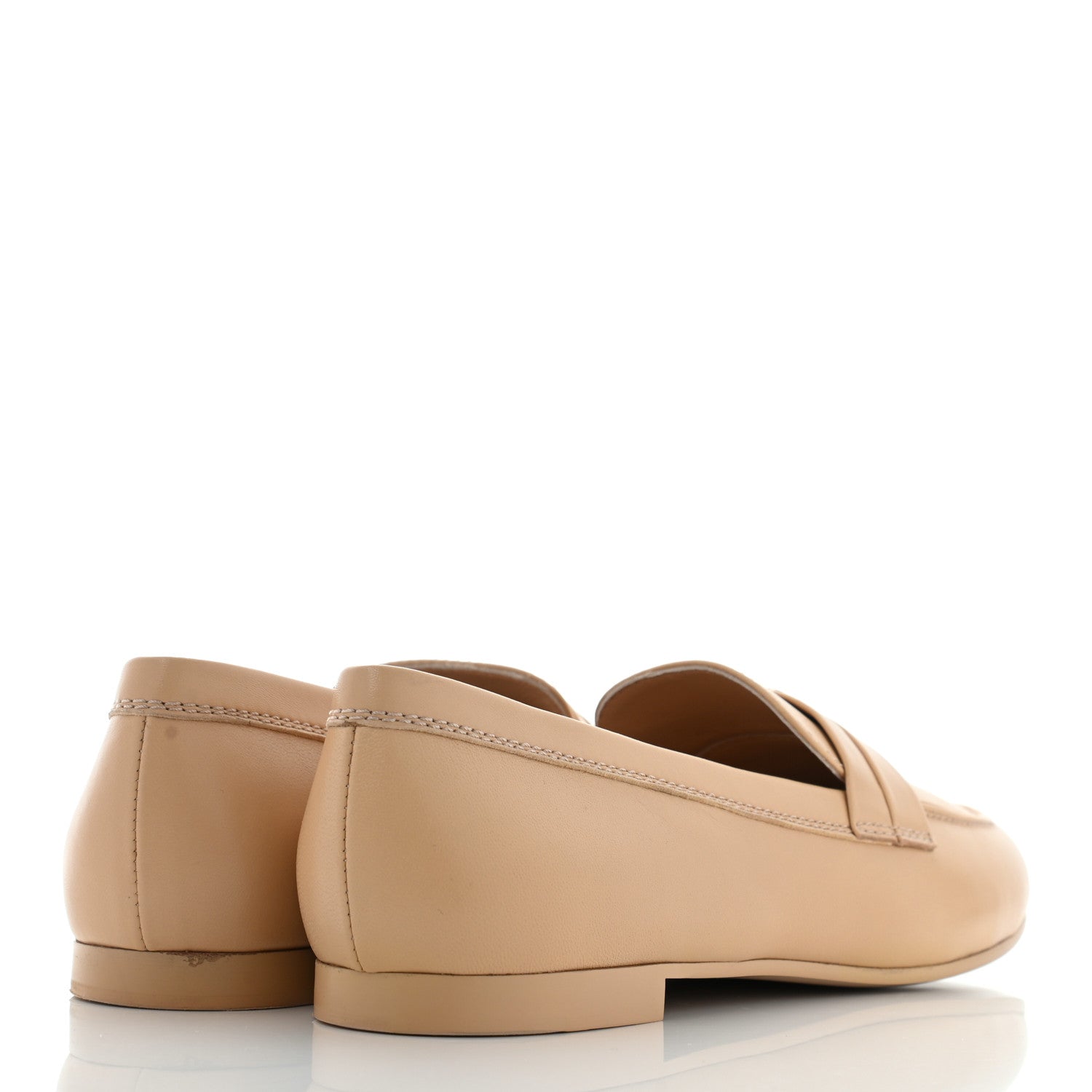 Chanel Lambskin CC Loafers 40.5 Beige 4 of 13
