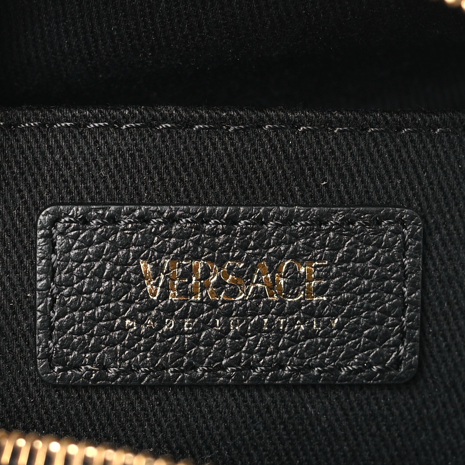 Versace Calfskin La Medusa Round Camera Bag Black 6 of 8