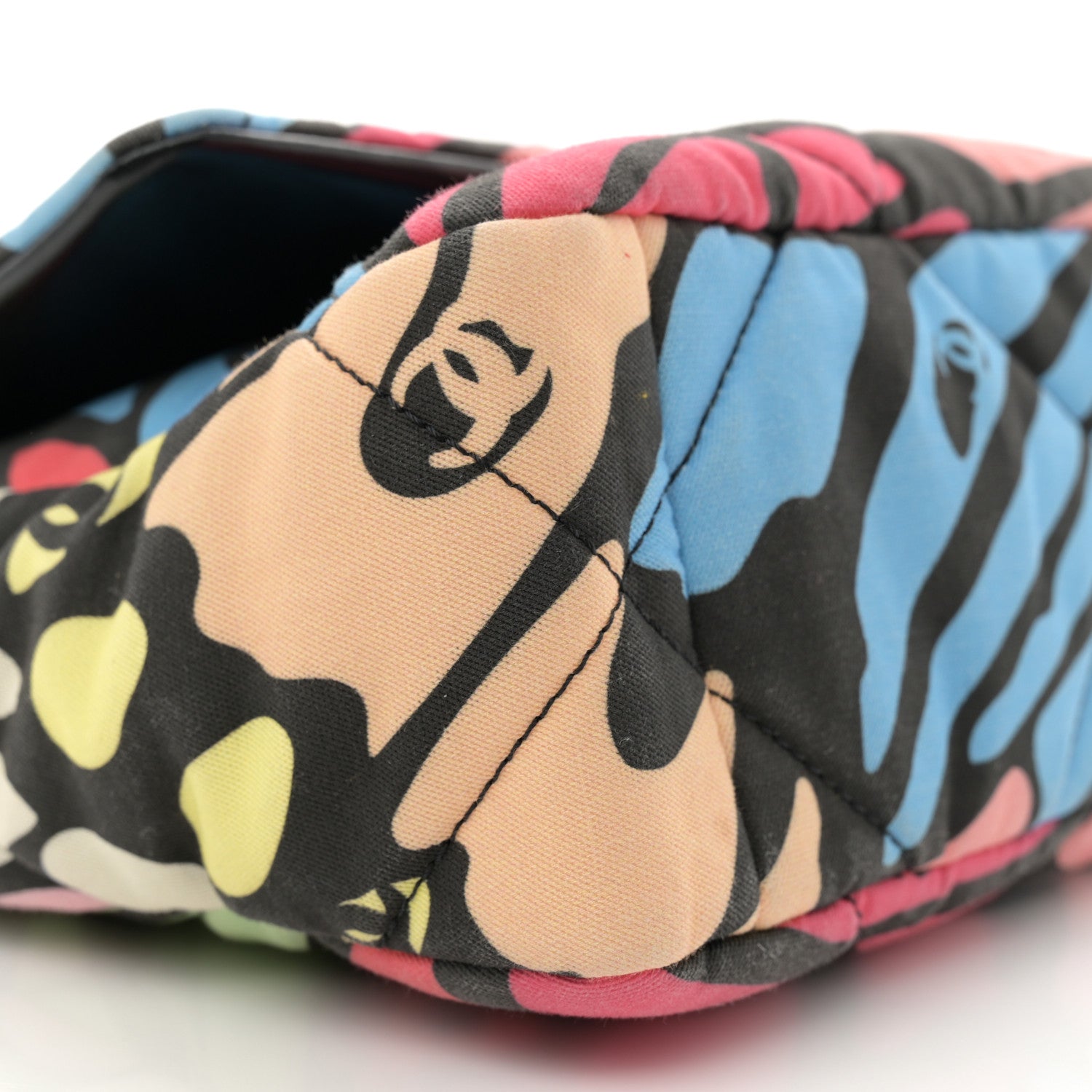 Chanel Canvas Printed CC Quilted Medium Chanel 19 Multicolor 9 of 10