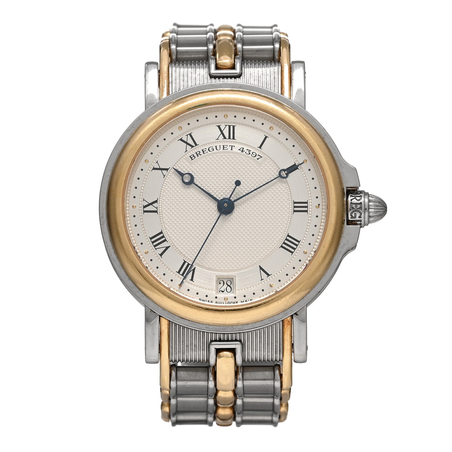 Stainless Steel 18K Yellow Gold 35mm Marine Automatic Watch 3400SA
