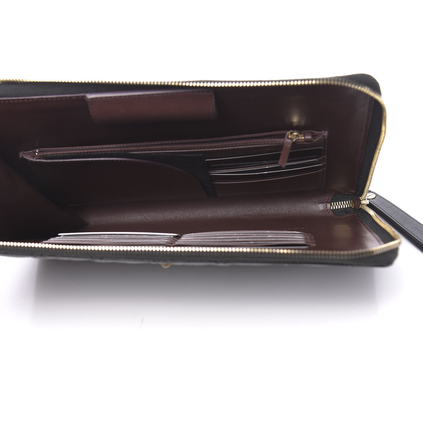 Aged Calfskin Quilted 2.55 Reissue Pouch With Handle Black
